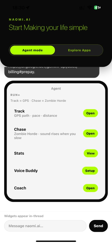 meome Home · Agent on iPhone